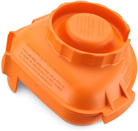 Orange 1 Piece Rubber Lid for Adv/Cont