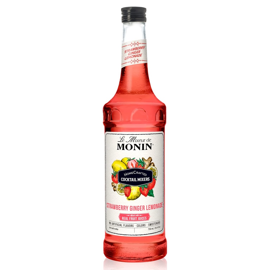 MONIN Strawberry Ginger Lemonade Homecrafted 750ml