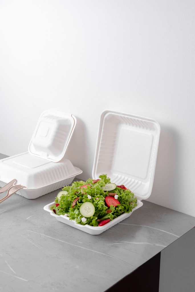 Clam 9X9 /1 Compartment Box /1/100