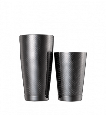 Diamond Lattice Shaker Set/ Gun Metal Black