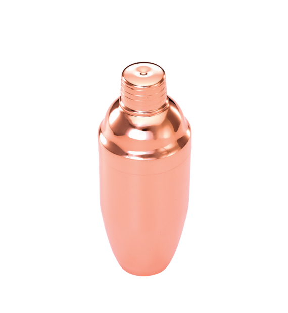 3Pc Japanese Cocktail Shaker Set/Copper Plated