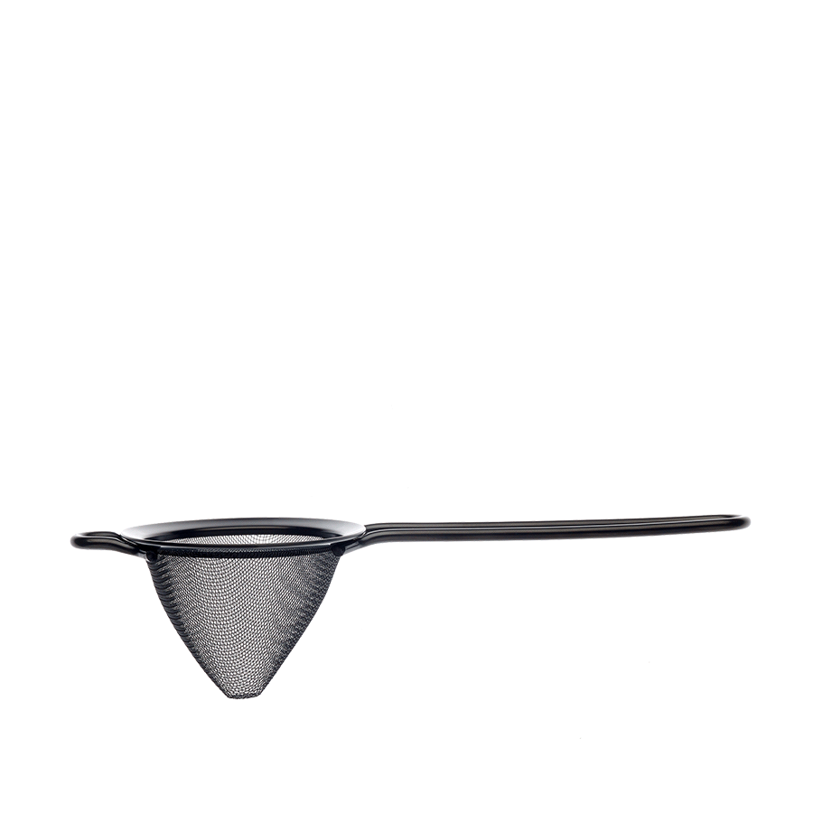 Fine Mesh Strainer 3 1/2" Diam. Gun Metal Black