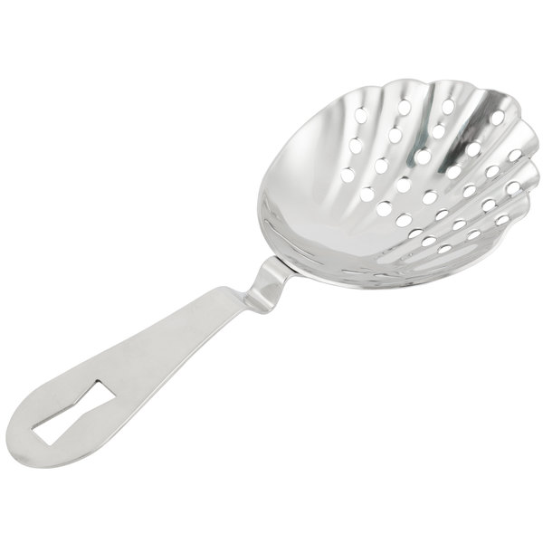 Scalloped Julep Strainer Stainless Steel