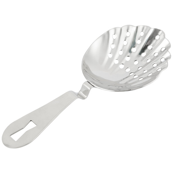 Scalloped Julep Strainer Stainless Steel