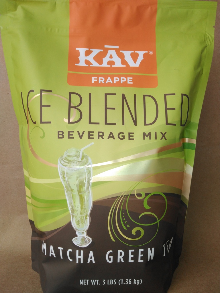 KAV Frappe Matcha Green Tea 3 Lbs. Bag