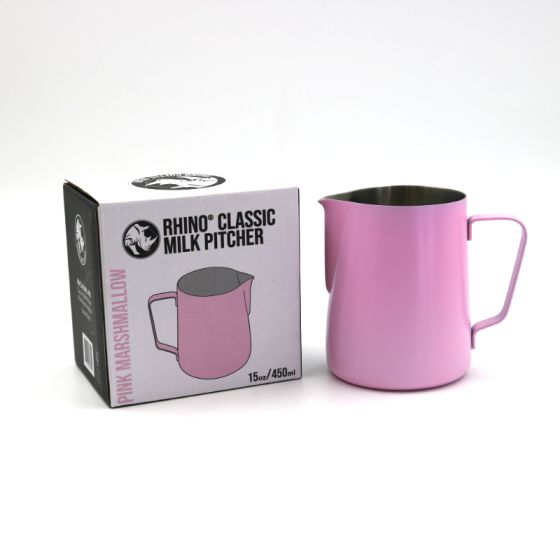 Rhino Classic Milk Pitcher 450ml/15oz - Pink Marshmallow