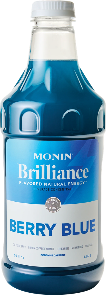 MONIN Brilliance Berry Blue Natural Energy 64oz