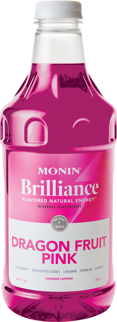 MONIN Brilliance Dragon Fruit Pink Natural Energy 64oz 
