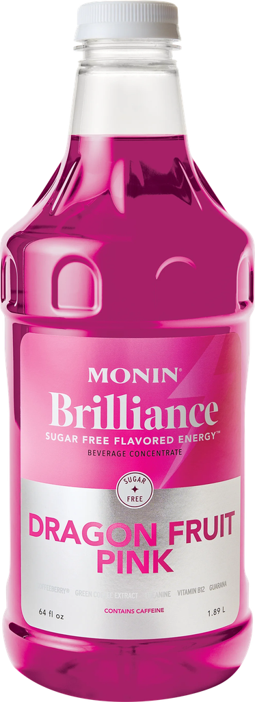 MONIN Brilliance Sugar Free Dragon Fruit Pink Natural Energy 64oz       