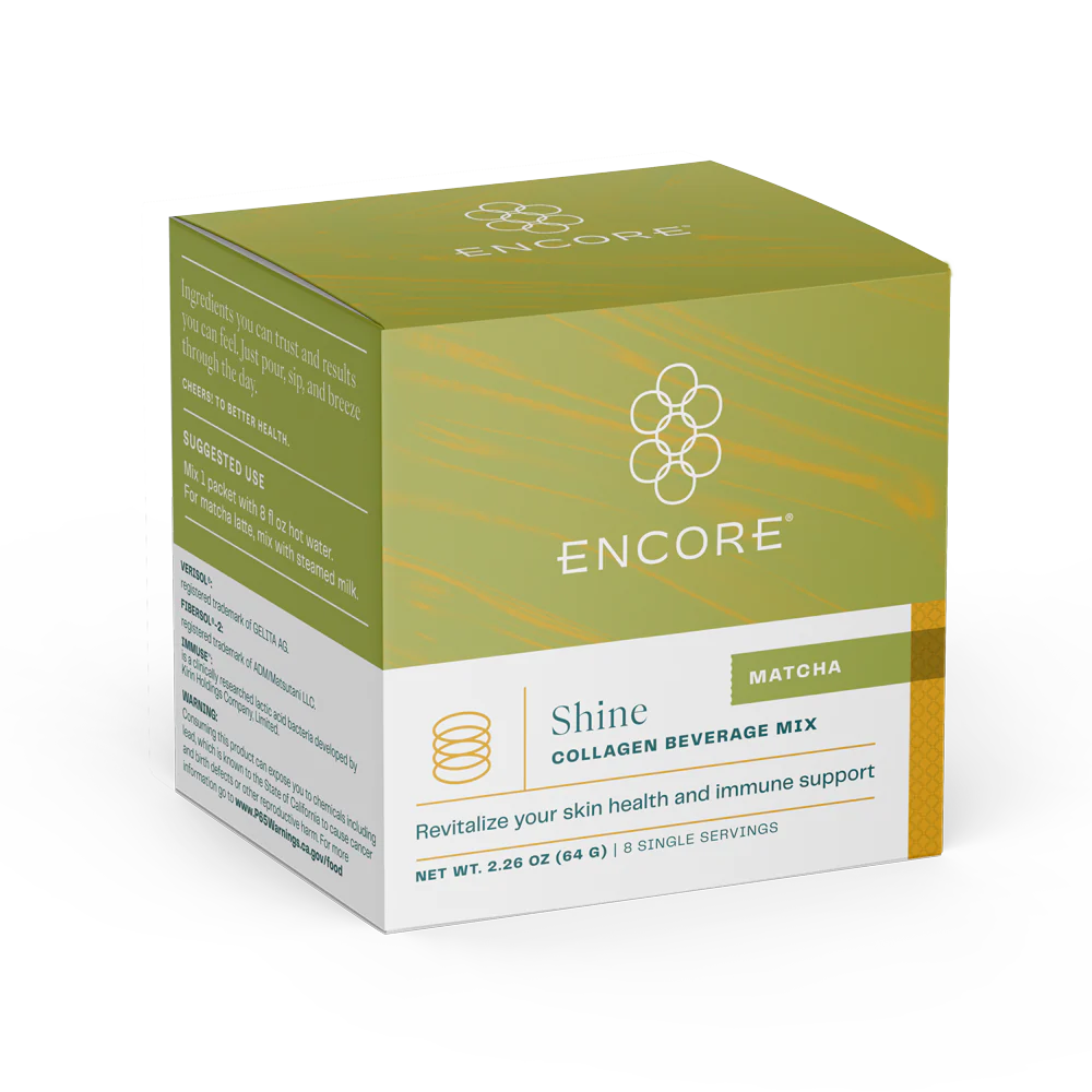 ENCORE Shine Matcha Collagen Beverage Mix 8/8g