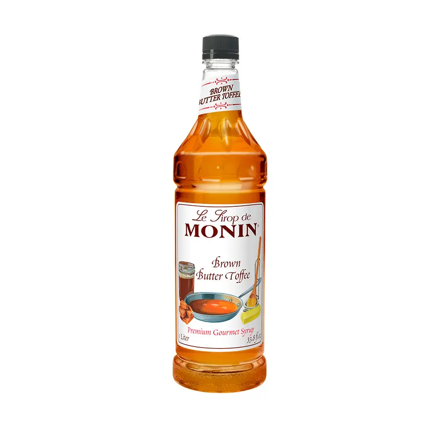 MONIN Brown Butter Toffee Syrup 33.8oz/Liter