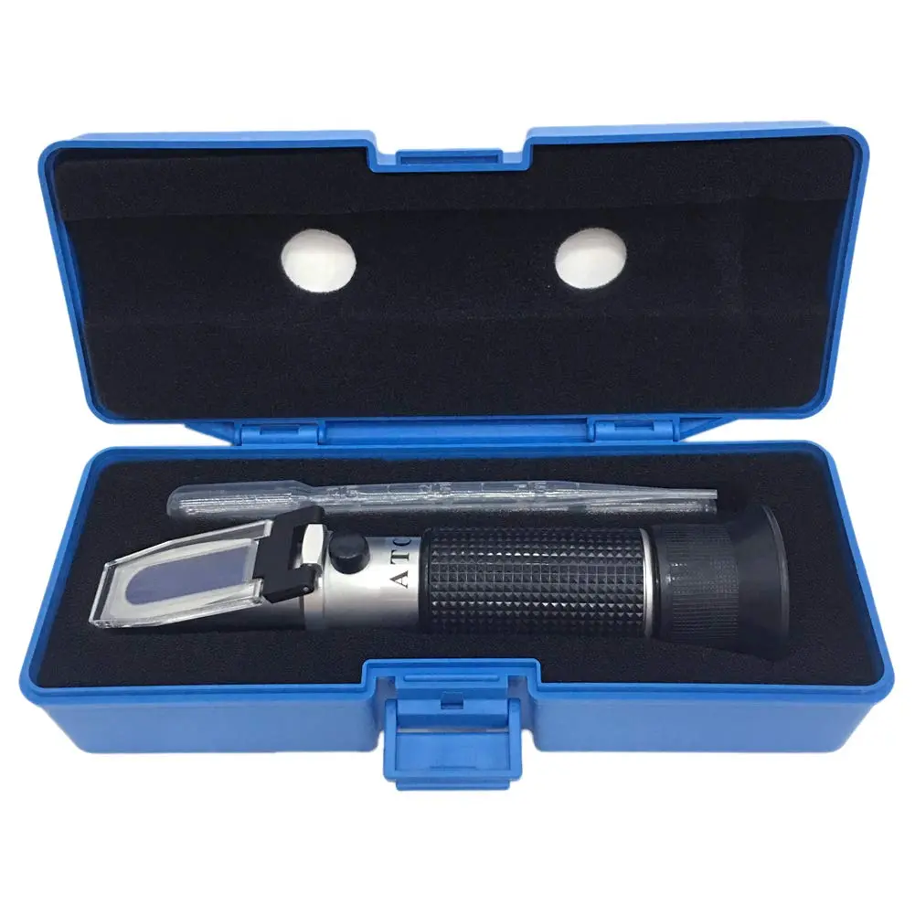 aichose  Brix Refractometer with ATC, Dual Scale - Specific Gravity & Brix 