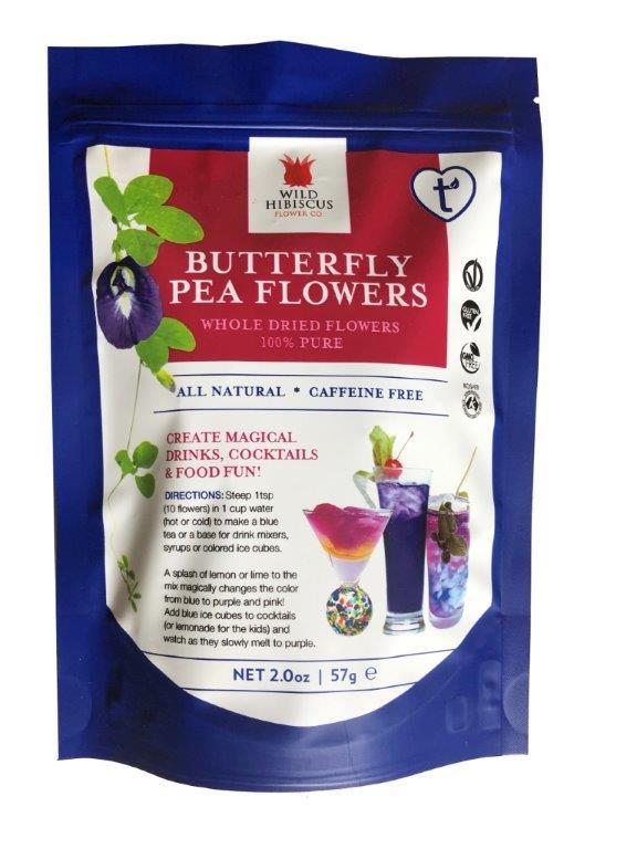 Whole Butterfly Pea Flowers 2oz 