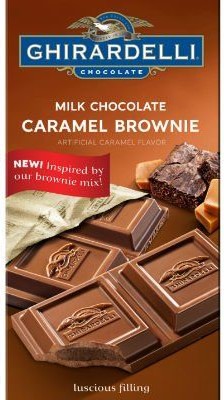 Milk Chocolate Caramel Brownie  Squares
