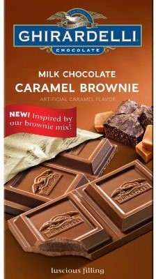 Milk Chocolate Caramel Brownie  Squares