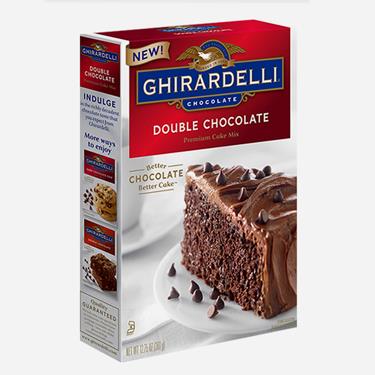 GHIRARDELLI Double Chocolate Premium Cake Mix 12.75oz