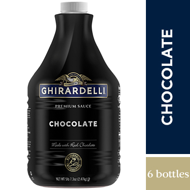 GHR Black Chocolate Sauce 5lb 7.3oz=87.3oz