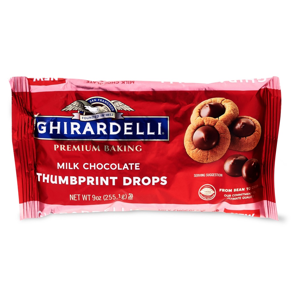 Milk Chocolate Thumbprint Chips 10oz