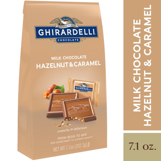 Milk Chocolate, Hazelnut &amp; Caramel Bag 12.3oz