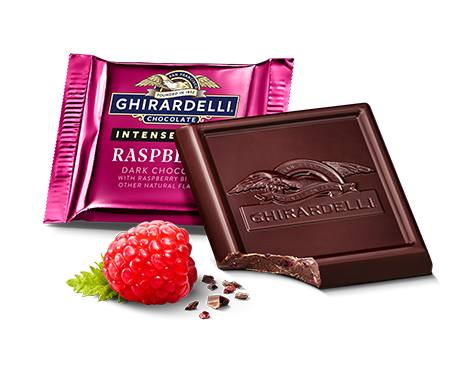 Dark Chocolate Raspberry Square