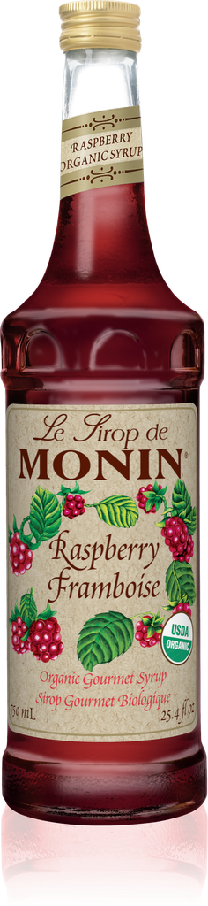 Monin Raspberry Organic Syrup 750mL 