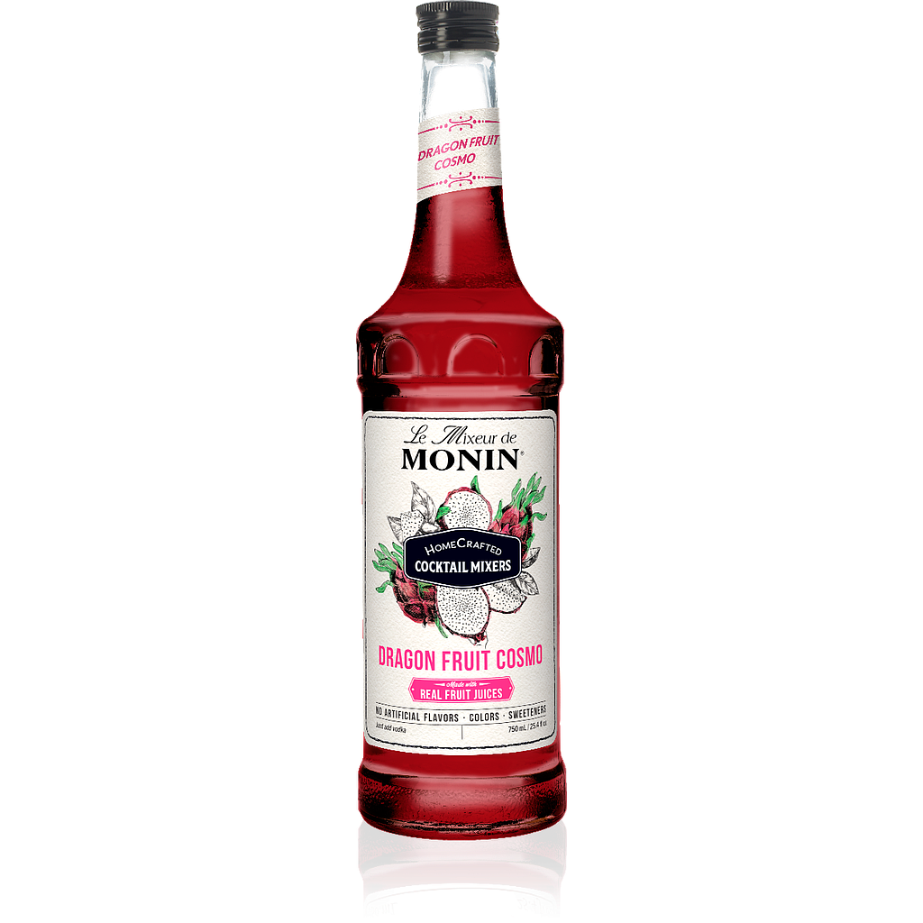 MONIN Dragon Fruit Cosmo Homecrafted Cocktail Mixer 750mL 