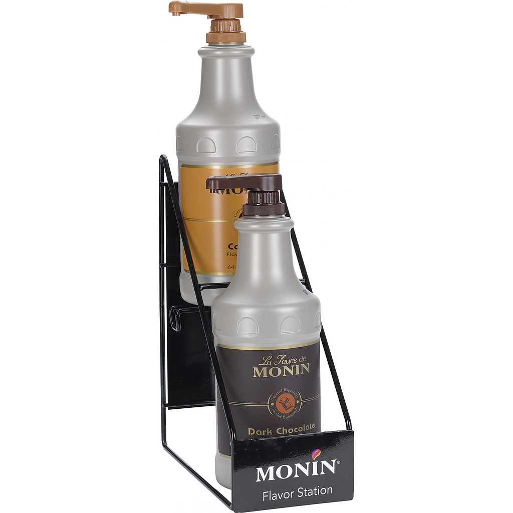 MONIN 2 Bottle Display Sauces Rack 64oz