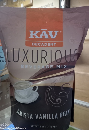 [01-33431-E] KAV Barista Vanilla Bean 3 Lbs.