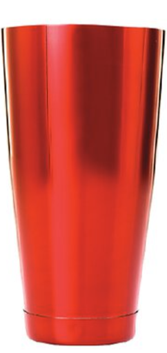 [M37084RD] Barfly 28oz Shaker/Tin- Red (Full Size)