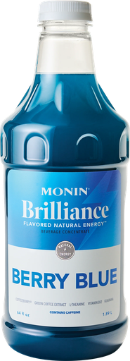 [M-GVX384FP] MONIN Brilliance Berry Blue Natural Energy 64oz