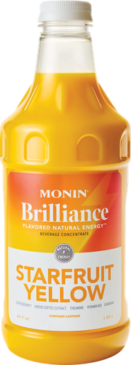 [M-GVX382FP] MONIN Brilliance Starfruit Yellow Natural Energy 64oz   