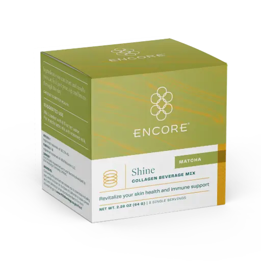 [11-3122] ENCORE Shine Matcha Collagen Beverage Mix 8/8g