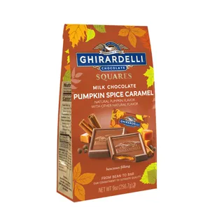 [43083] GHR Milk Chocolate Pumpkin Spice Caramel Square Bag 1/5.3 oz 