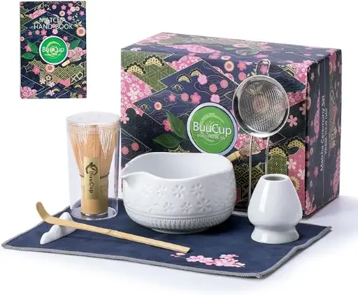 [BuuCup Matcha White] BuuCup Matcha Ceremony Set White