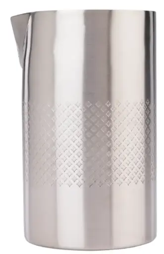 [M37219] 21 oz. Diamond Lattice Double Wall Mixing Tin Stainless Steel