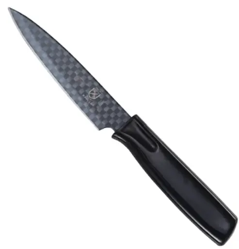 [M33910B] 4″ Non-Stick Paring Knife with Sheath Black