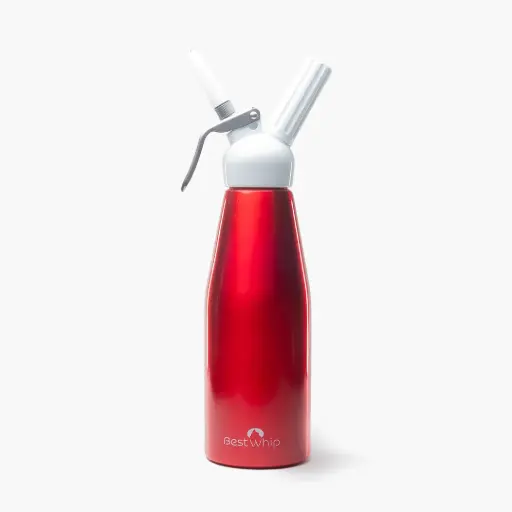 [KW1R] Best Whip Red Kitchen Whip Grande 1 Quart Aluminum Dispenser, plastic head Red 