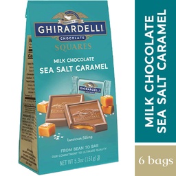 [41677] Milk Sea Salt Caramel Squares 5.3 oz