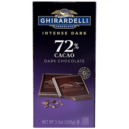 [60721] GHR Intense Dark 72% Cacao Dark Chocolate Bar 3.5oz