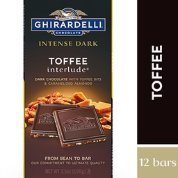 [60724] Intense Dark Chocolate Toffee Bars 3.5oz