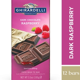 [60766] Dark Chocolate Raspberry Bars 3.5oz