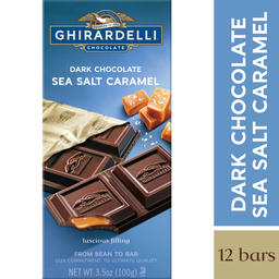 [61526] Dark Chocolate Sea Salt Caramel Bars 3.5oz