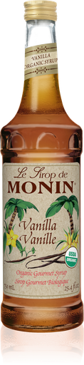 [M-AO045B] Monin Vanilla Organic Syrups 750mL