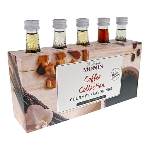 [P827-R3A] MONIN 1/5pk 50ml Coffee Sampler