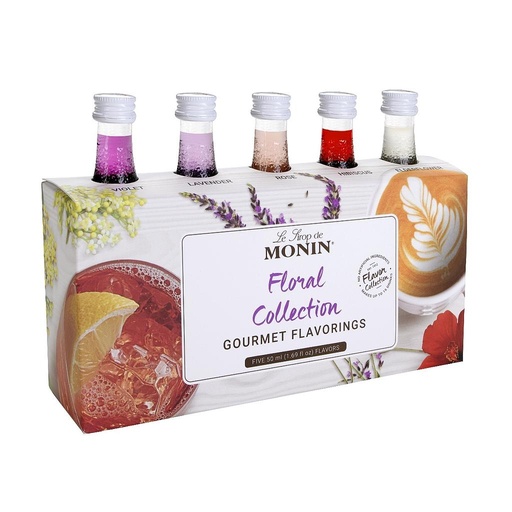 [P827-R5A] MONIN Retail Floral Sampler 1/5pk/50ml