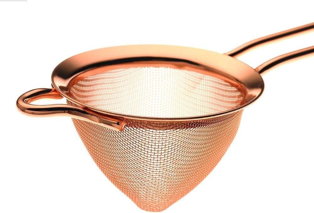 Fine Mesh Strainer 3 1/2" Diam. Copper