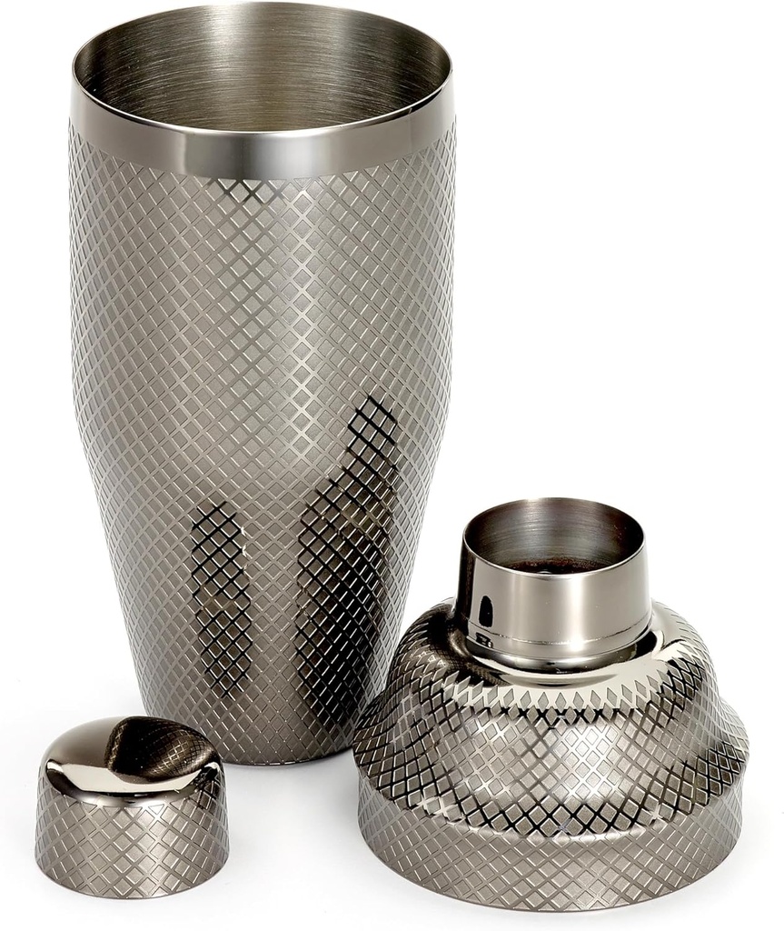 3-Piece Japanese Shaker Set 24 oz - Gun Metal Black