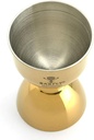 Heavy Duty Straight Rim Bell Jigger-Gold