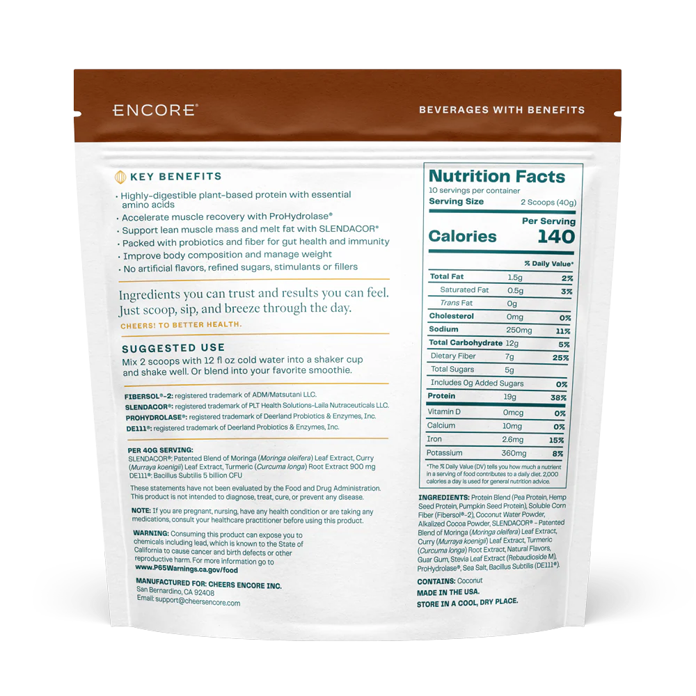 ENCORE Build Chocolate Protein 400g 