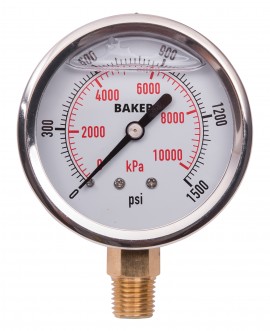 0-1500 PSI Pressure Gauge